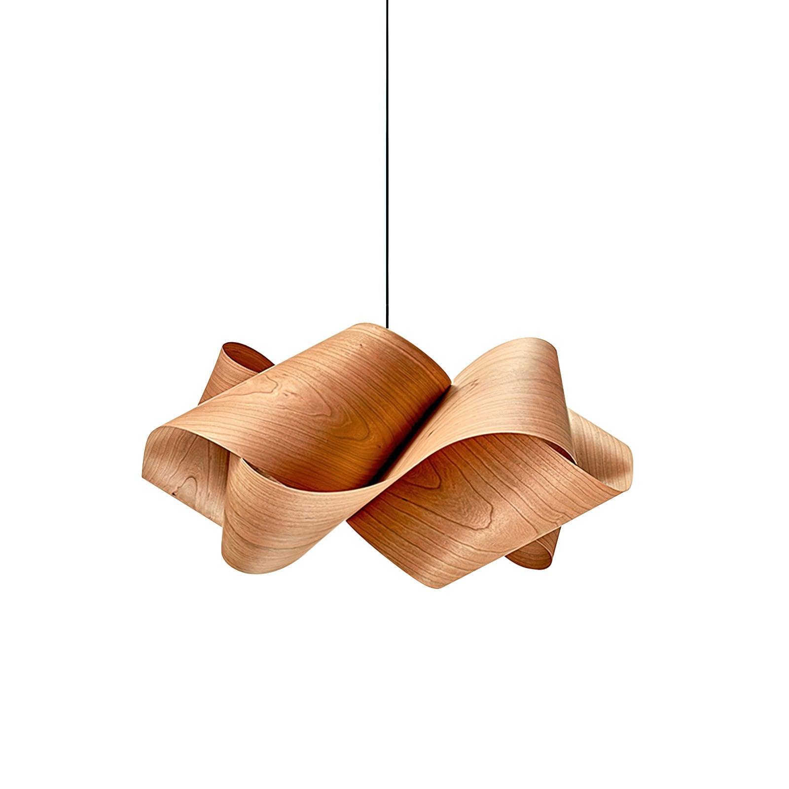 Wood Pendant Light Modern Wooden Hanging Ceiling Lamp Fixture