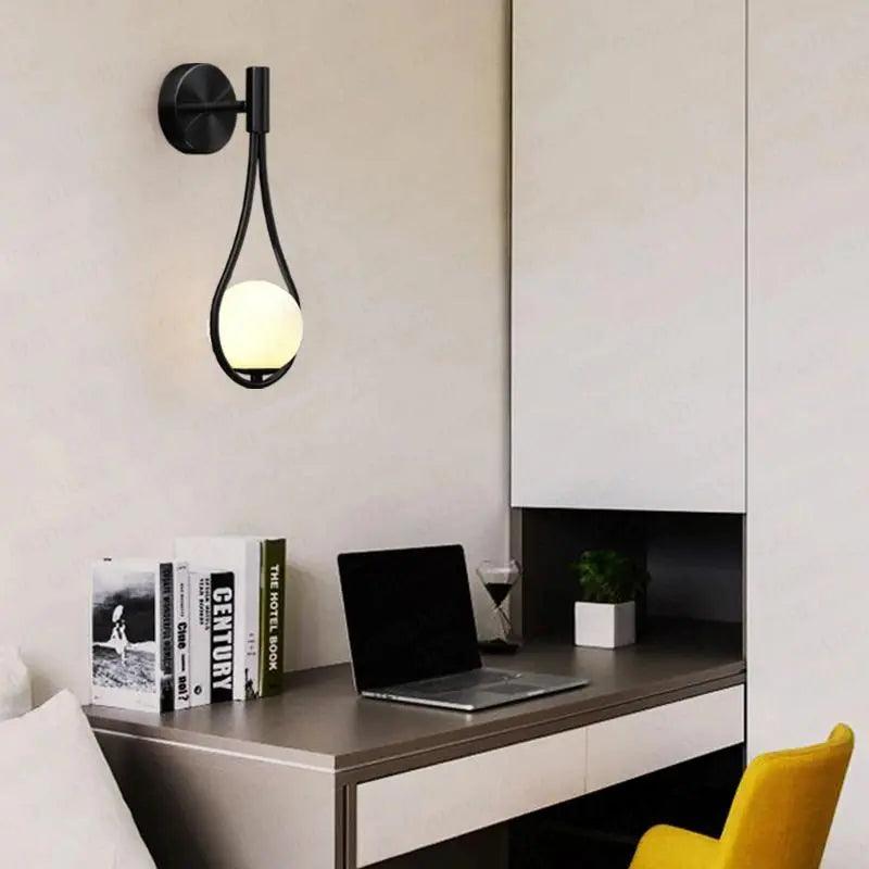 Modern Nordic Metal Wall Sconce with Dimmable LED | Minimalist Wall Light