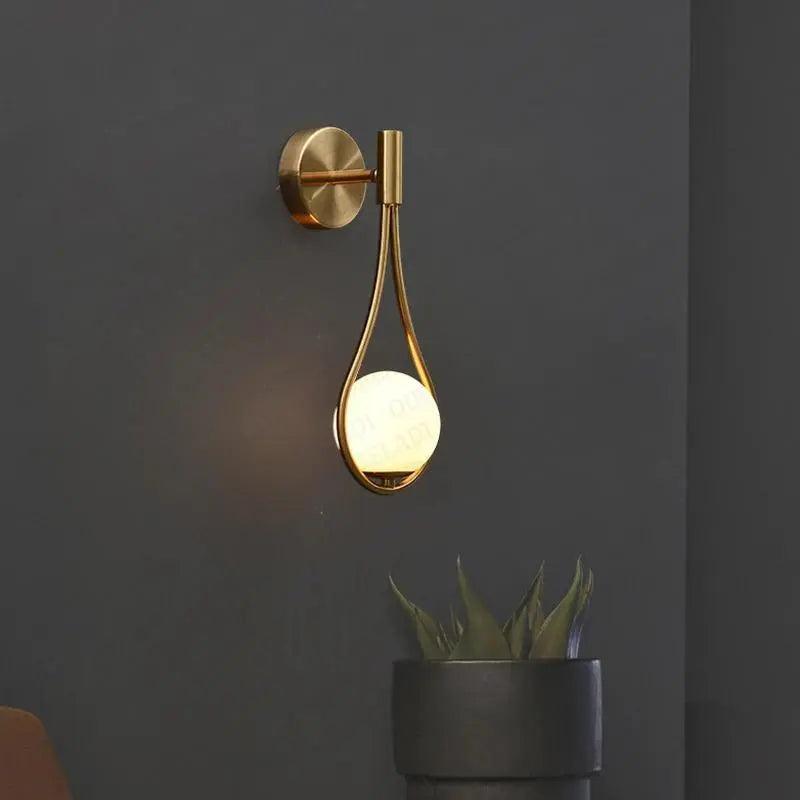 Modern Nordic Metal Wall Sconce with Dimmable LED | Minimalist Wall Light