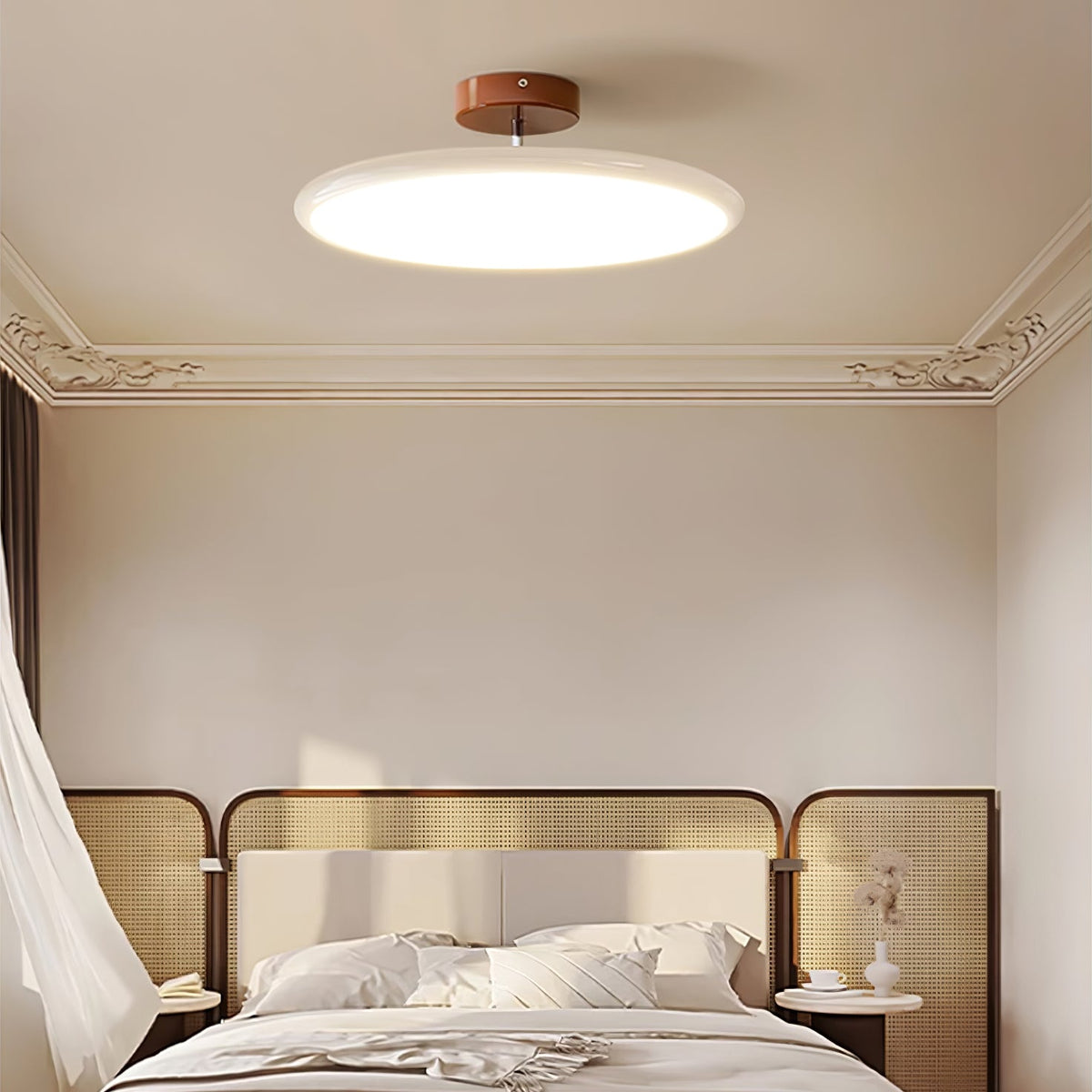 Auroradrift | Modern LED Ceiling Lamp with 270° Swivel Shade | Light for Sloped Ceilings