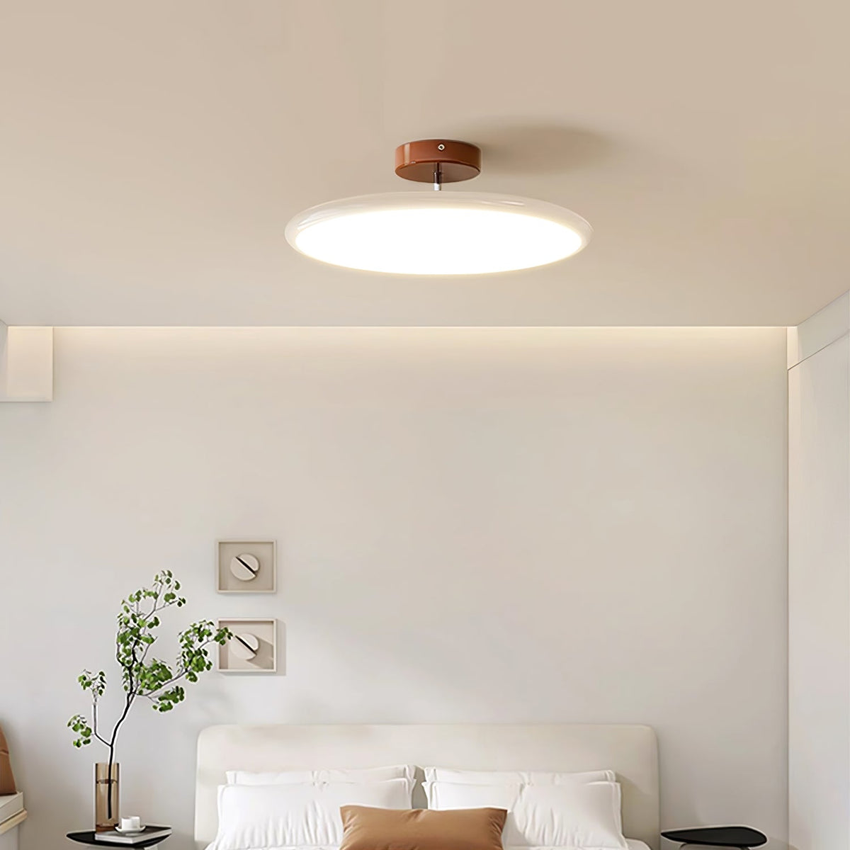 Auroradrift | Modern LED Ceiling Lamp with 270° Swivel Shade | Light for Sloped Ceilings