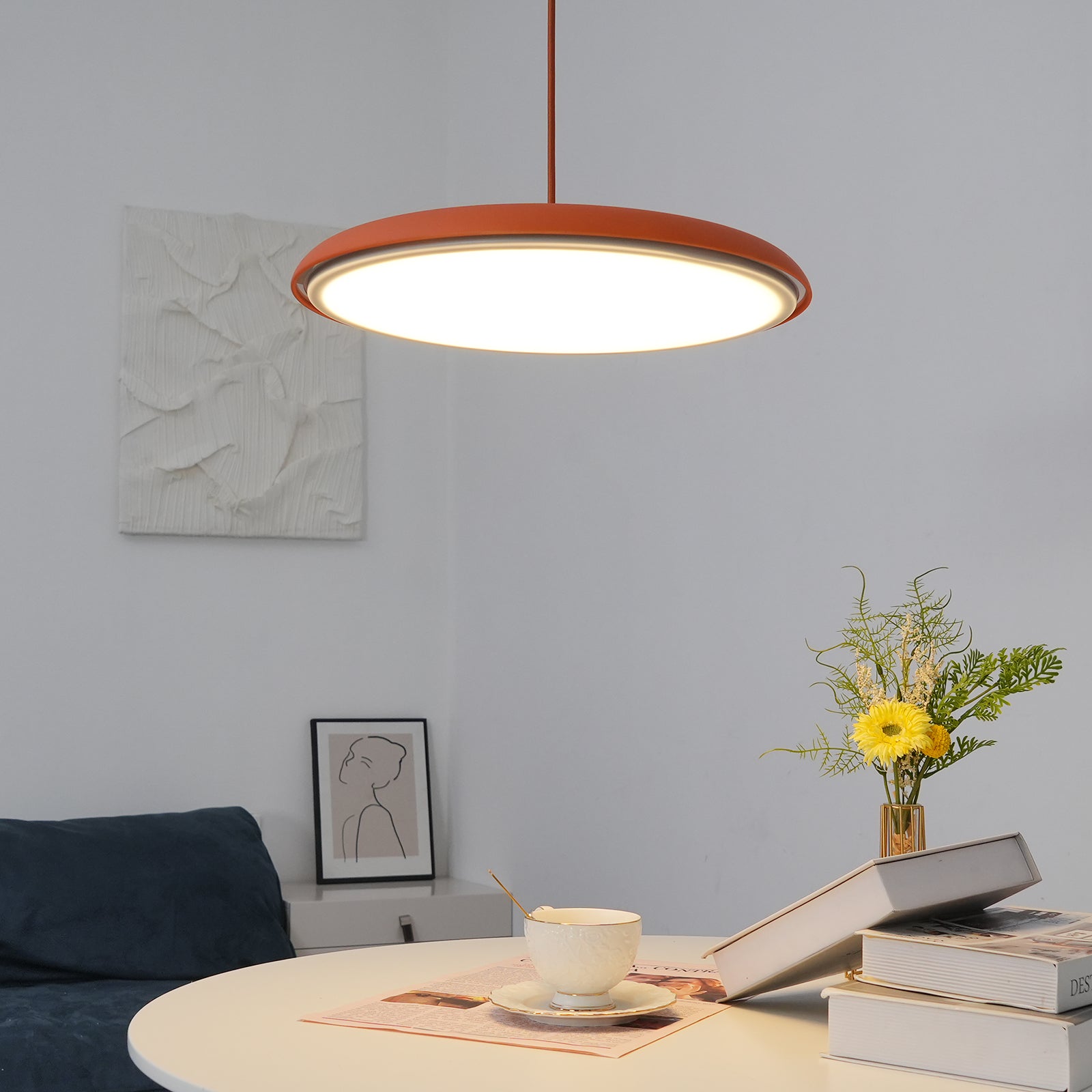 Coastal LED Pendant Light Adjustable Ceiling Hanging Lamp