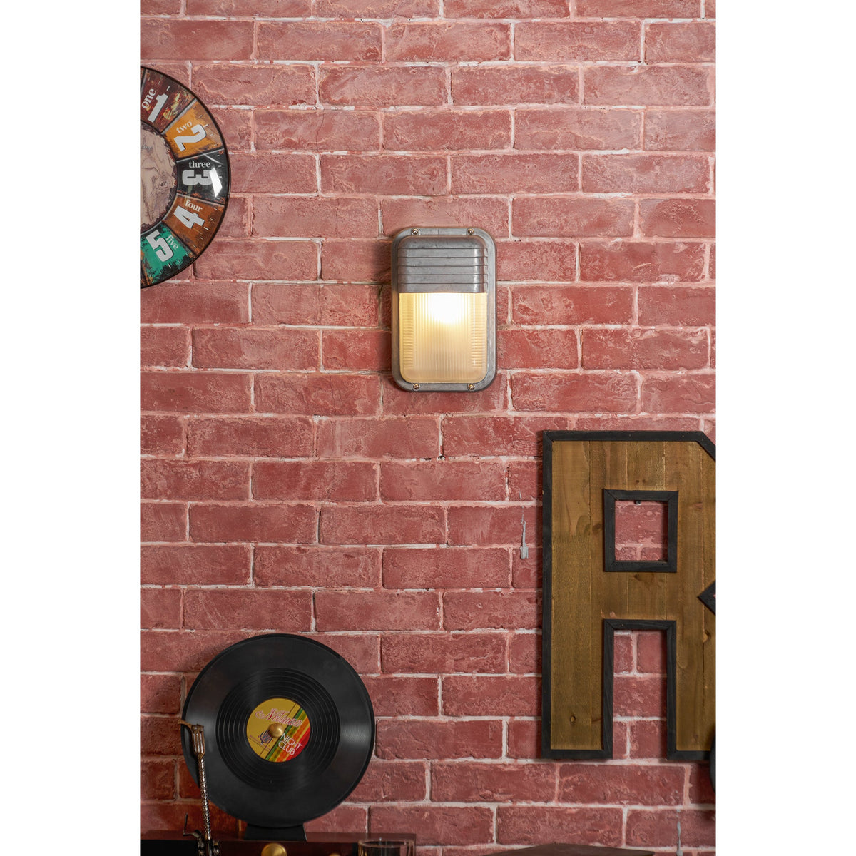 Aluminum Outdoor Bulkhead Wall Sconce with Sealed Glass | Weather-Resistant Light