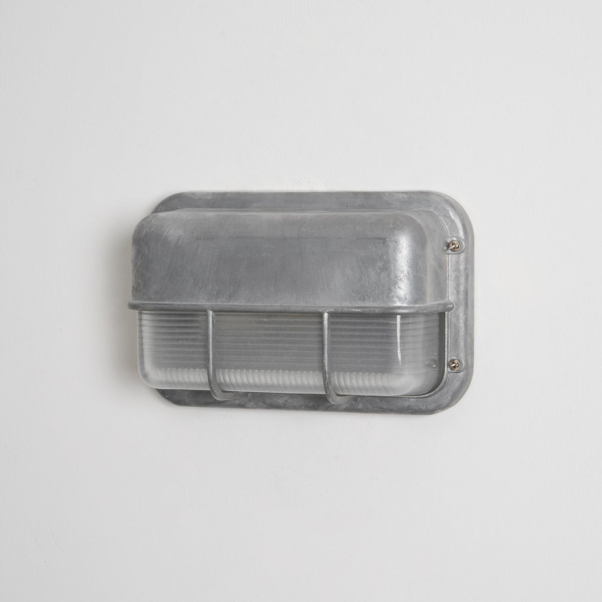 Aluminum Outdoor Bulkhead Wall Sconce with Sealed Glass | Weather-Resistant Light