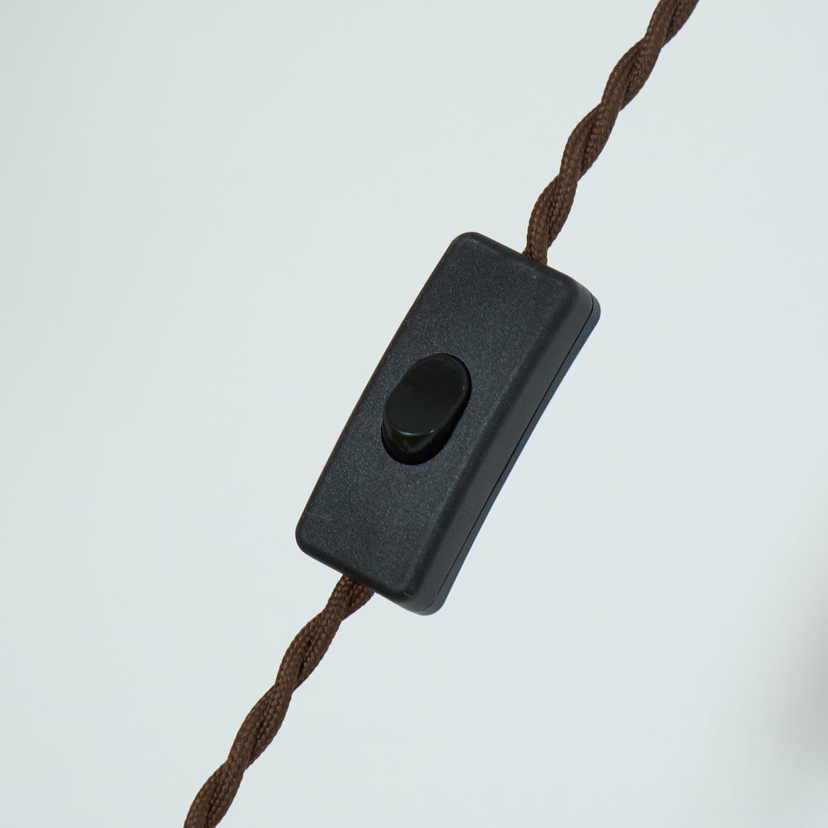 Plug-In Glass Pendant Light with No Hardwiring | Antique Brown Shade for Any Room