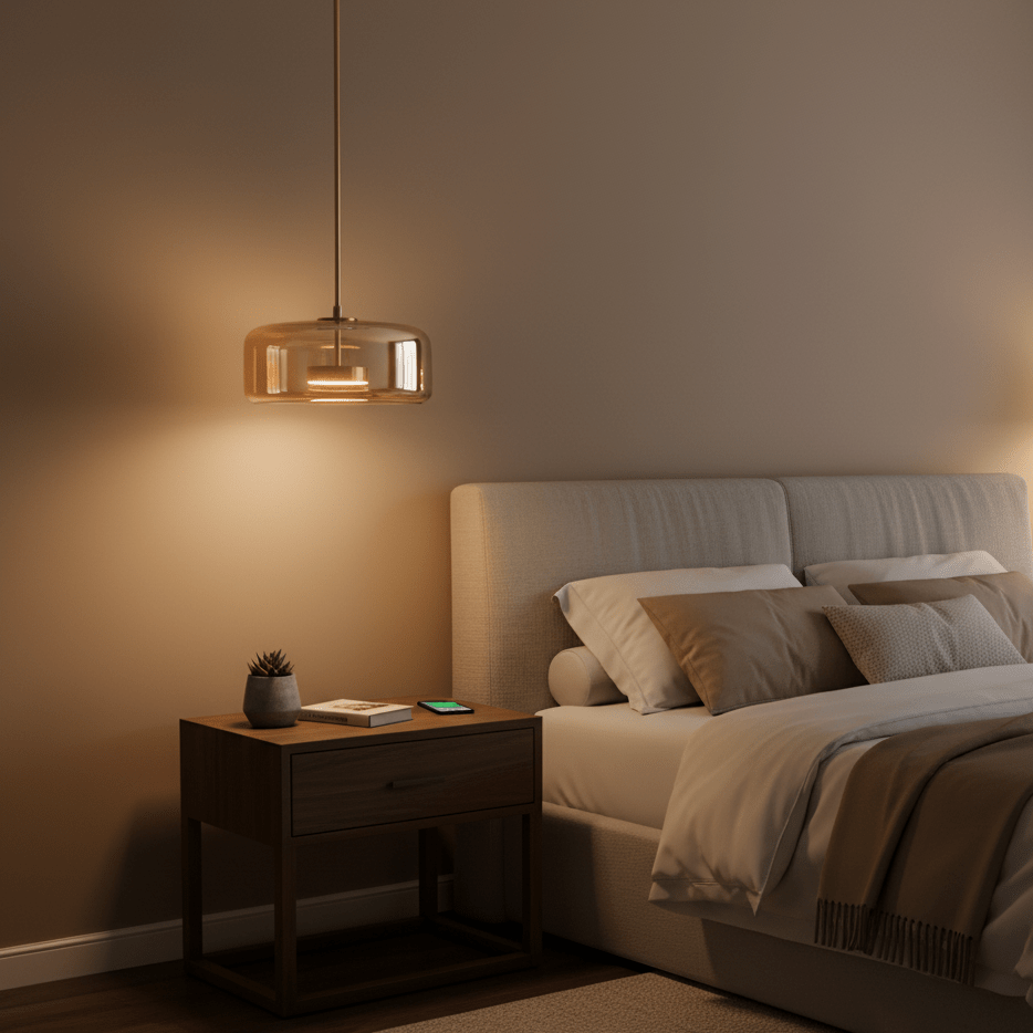 Smokara | Smoked Glass Globe Pendant Lamp with Metal Accents | Light for Kitchen Islands