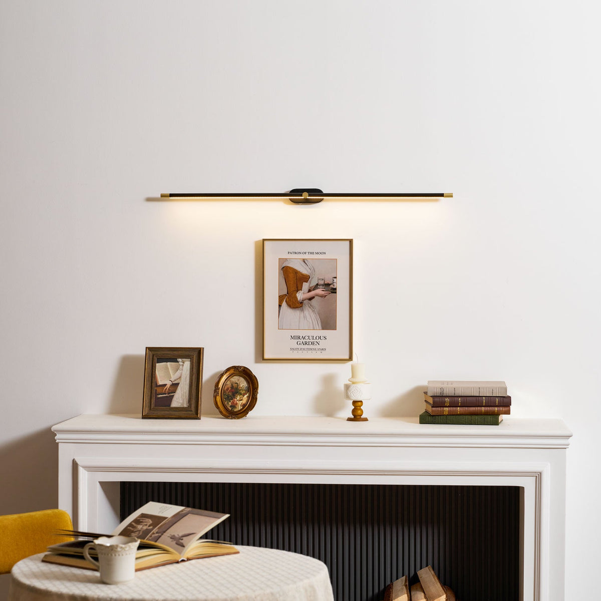 Lumenora | Cordless Linear Wall Lamp with USB Rechargeable Battery and Touch Dimmer