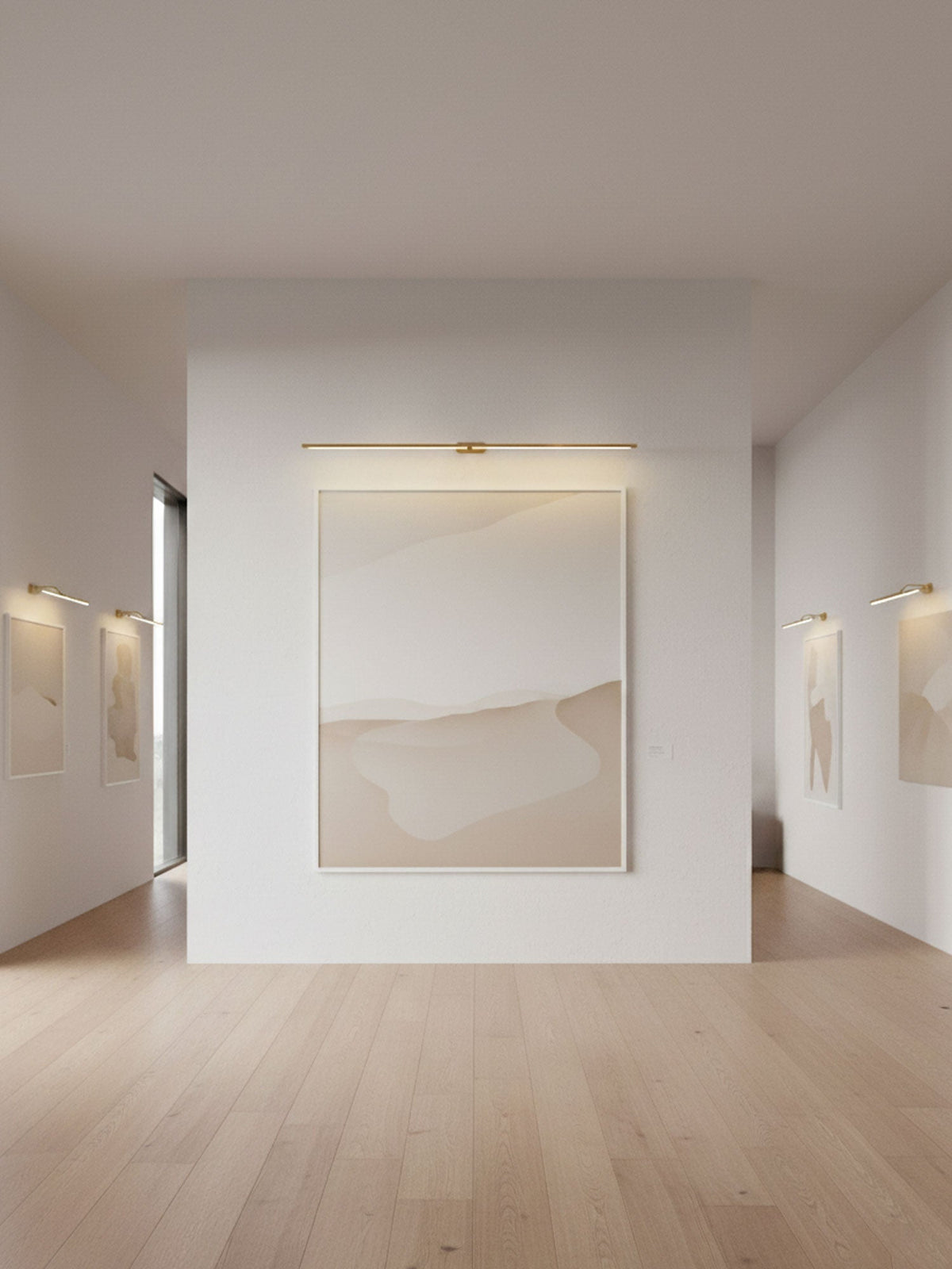 Lumenora | Cordless Linear Wall Lamp with USB Rechargeable Battery and Touch Dimmer