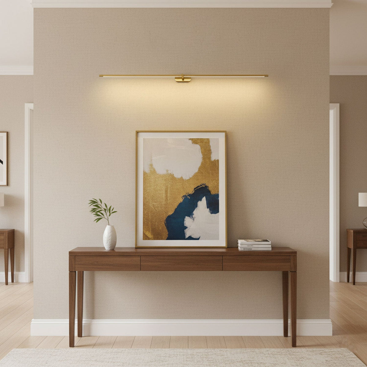 Lumenora | Cordless Linear Wall Lamp with USB Rechargeable Battery and Touch Dimmer