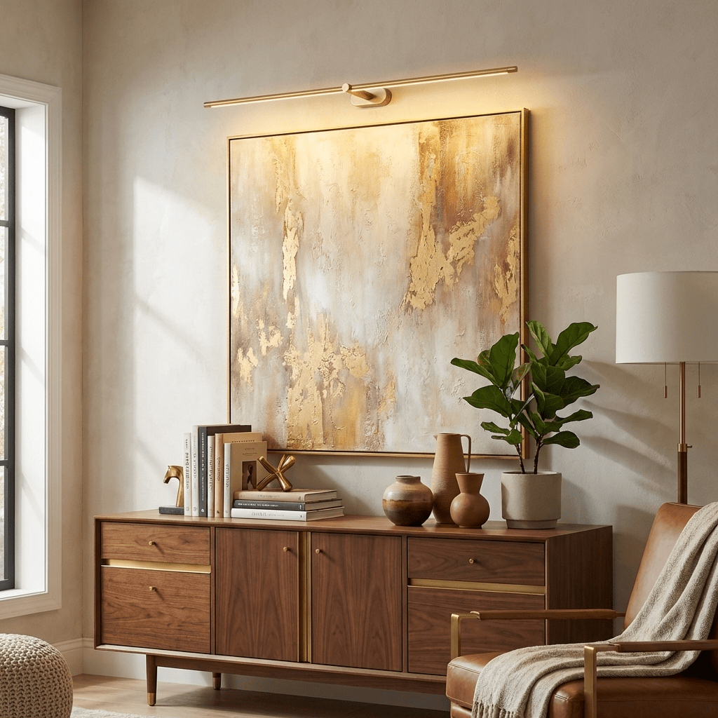 Linora | Linear LED Wall Sconce with Dimmable Warm Light | Metal Vanity Lamp for Mirrors