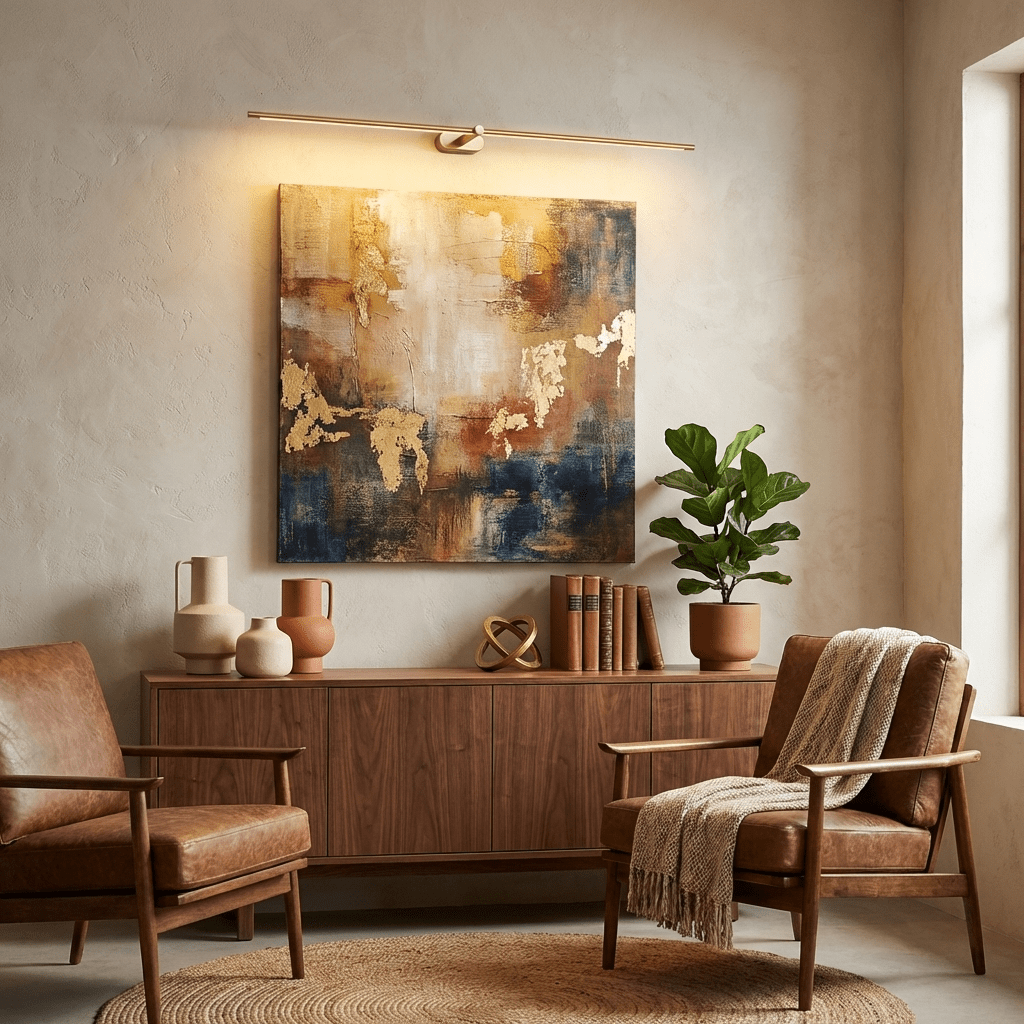 Linora | Linear LED Wall Sconce with Dimmable Warm Light | Metal Vanity Lamp for Mirrors