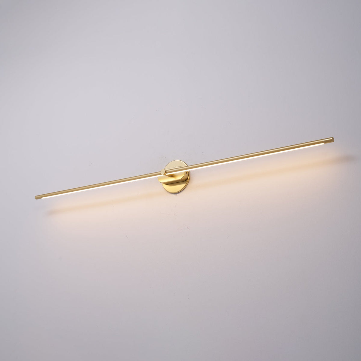 Linora | Linear LED Wall Sconce with Dimmable Warm Light | Metal Vanity Lamp for Mirrors