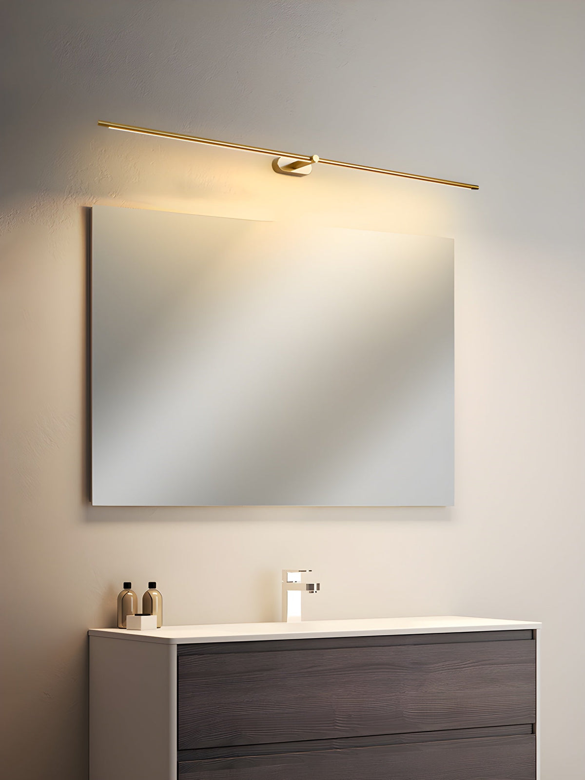 Lumenora | Cordless Linear Wall Lamp with USB Rechargeable Battery and Touch Dimmer