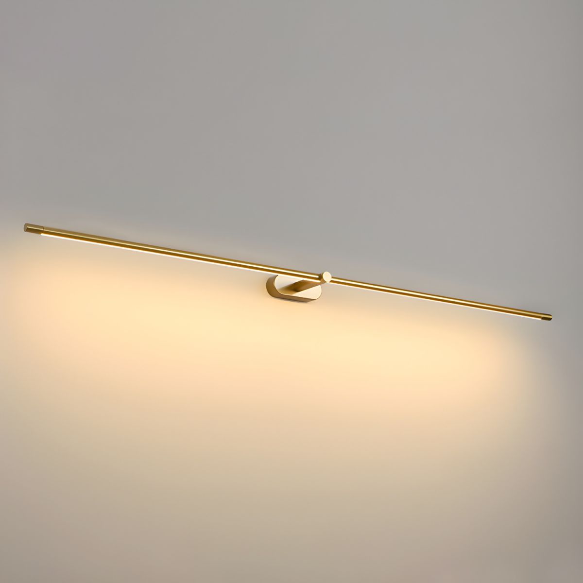 Linora | Linear LED Wall Sconce with Dimmable Warm Light | Metal Vanity Lamp for Mirrors