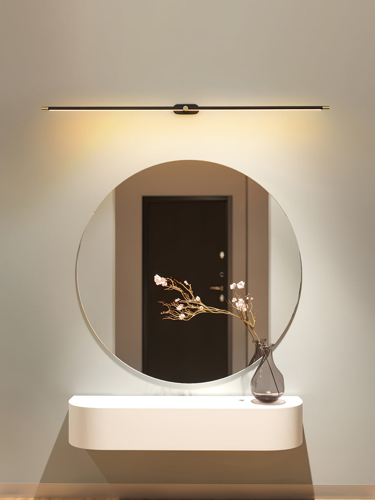 Lumenora | Cordless Linear Wall Lamp with USB Rechargeable Battery and Touch Dimmer