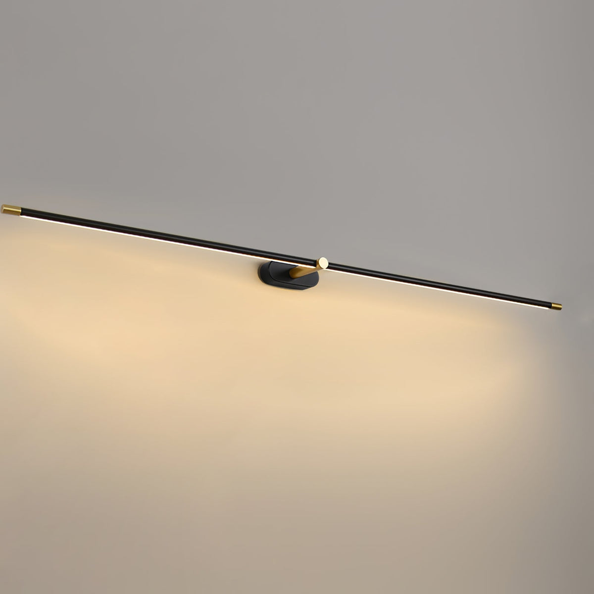 Linora | Linear LED Wall Sconce with Dimmable Warm Light | Metal Vanity Lamp for Mirrors