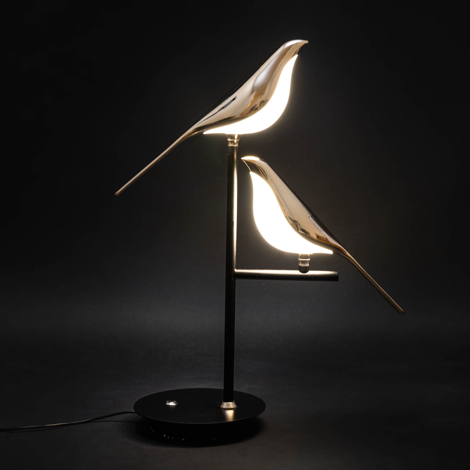 Gold Bird Table Lamp Modern LED Decorative Desk Lamp