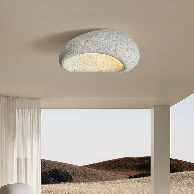 Wabi Sabi Minimalist Ceiling Light Modern Metal Flush Mount Lamp