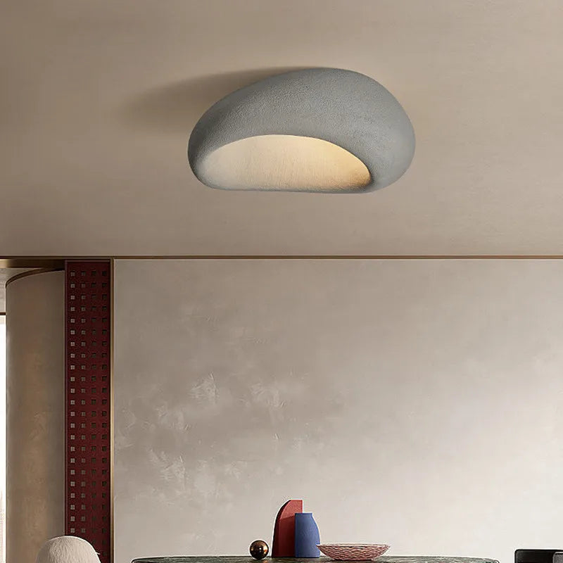 Wabi Sabi Minimalist Ceiling Light Modern Metal Flush Mount Lamp