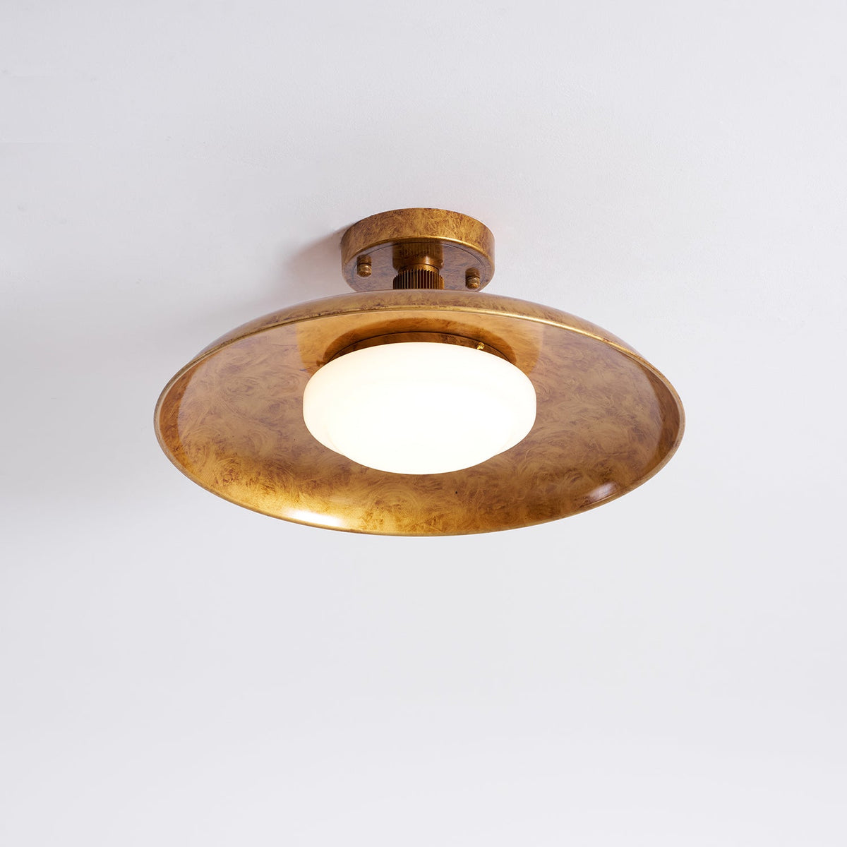 Flat-Panel Iron Ceiling Light with Warm Dimming | Flush Mount for Low Ceilings