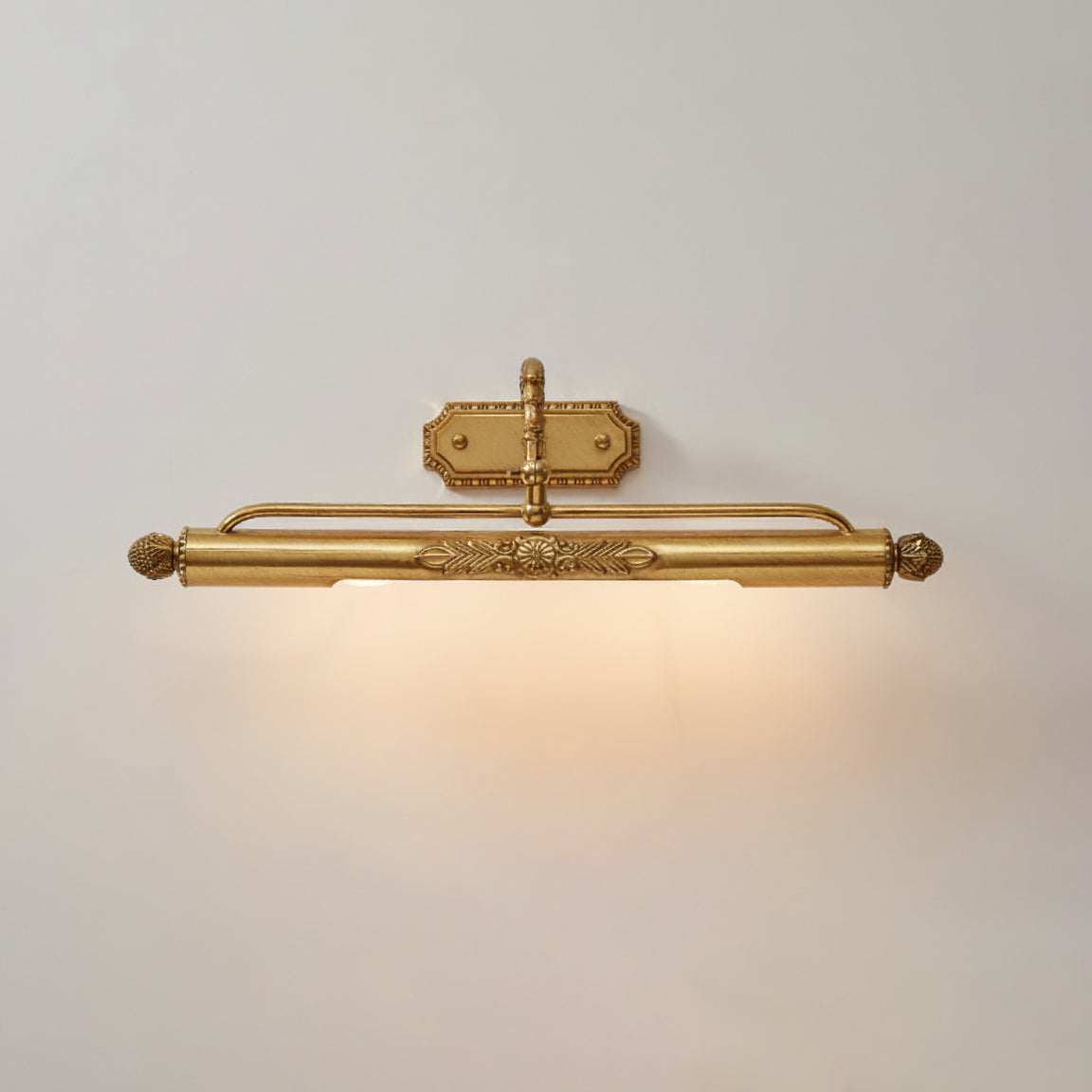 Antique Brass Picture Frame Wall Lamp with Integrated Light | Gallery Wall Art