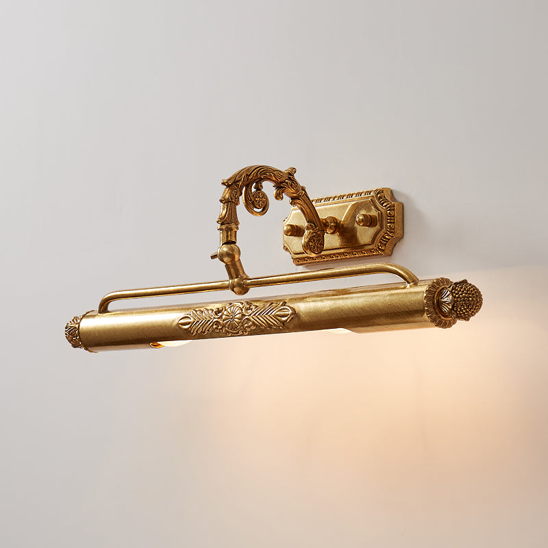 Antique Brass Picture Frame Wall Lamp with Integrated Light | Gallery Wall Art