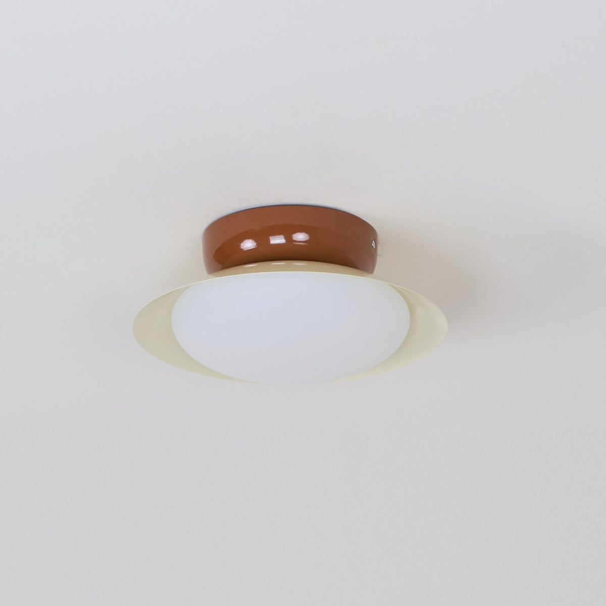 Olivea | Flush Mount LED Ceiling Light with Dome Shade, Dimmable Option for Small Spaces