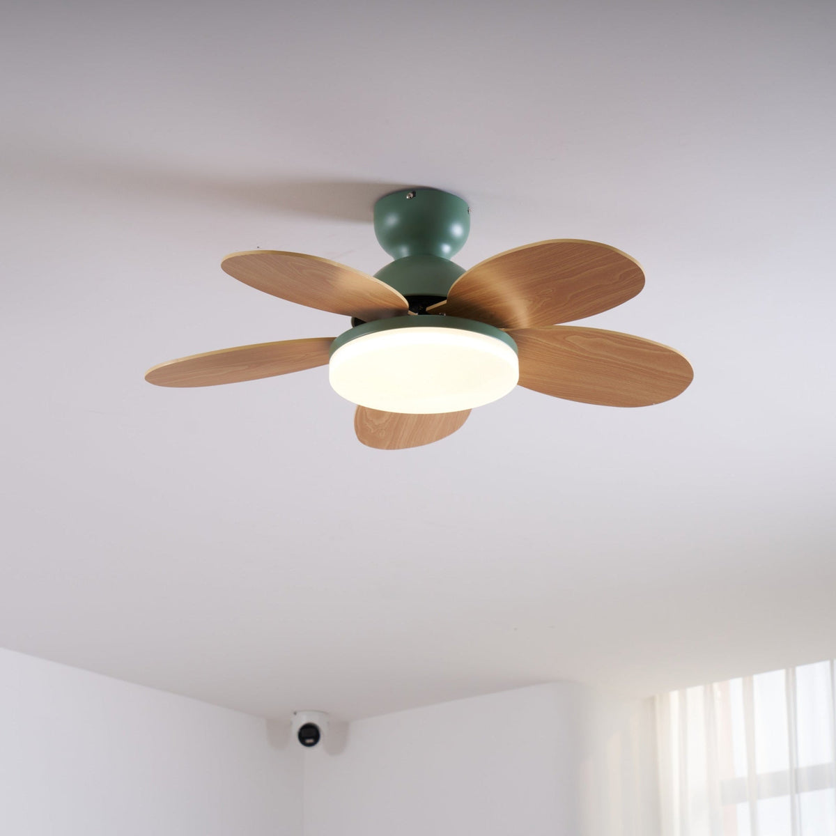 Petalux | Modern Ceiling Fan with LED Light and Remote | Quiet DC Motor for Living Rooms