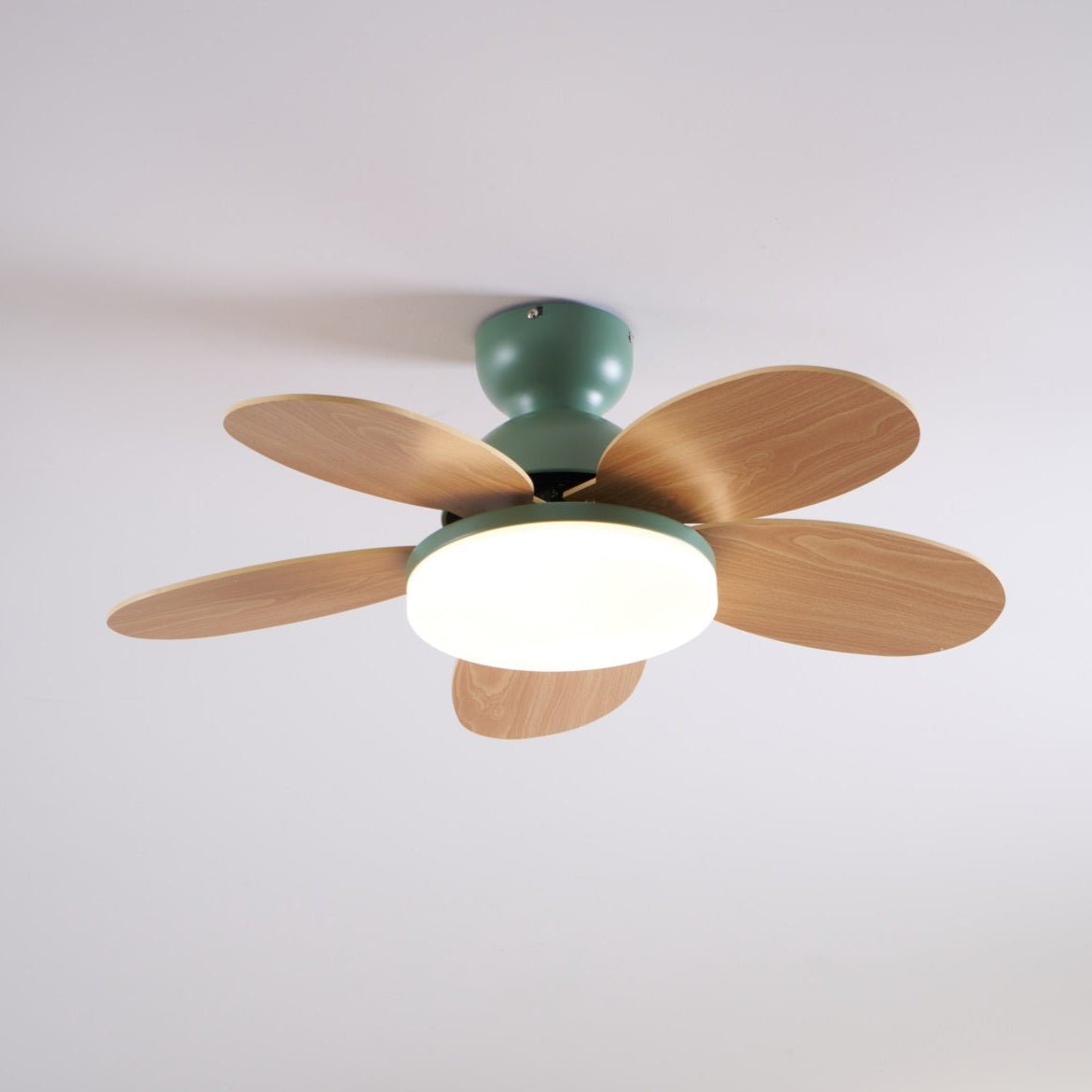 Petalux | Modern Ceiling Fan with LED Light and Remote | Quiet DC Motor for Living Rooms
