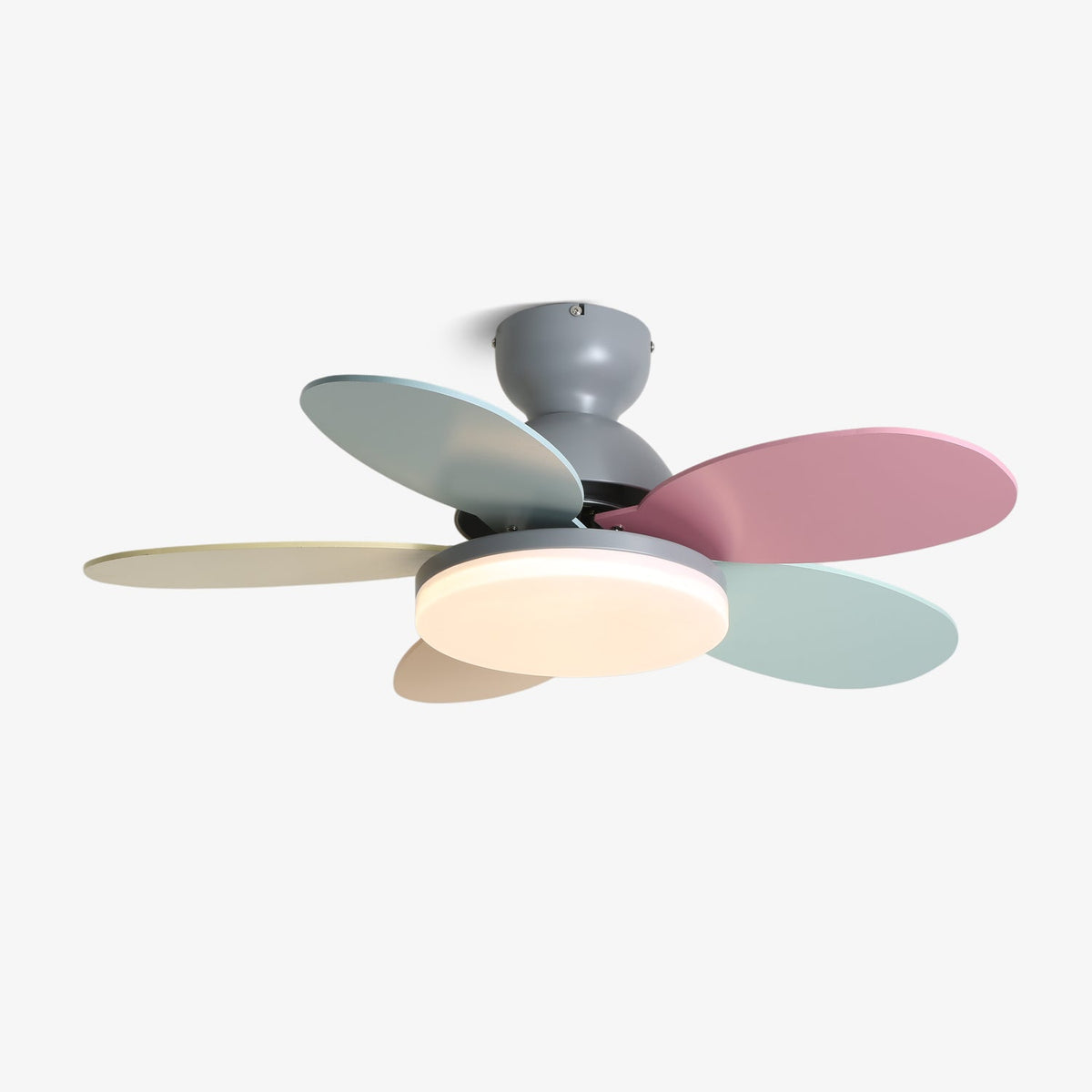 Petalux | Modern Ceiling Fan with LED Light and Remote | Quiet DC Motor for Living Rooms
