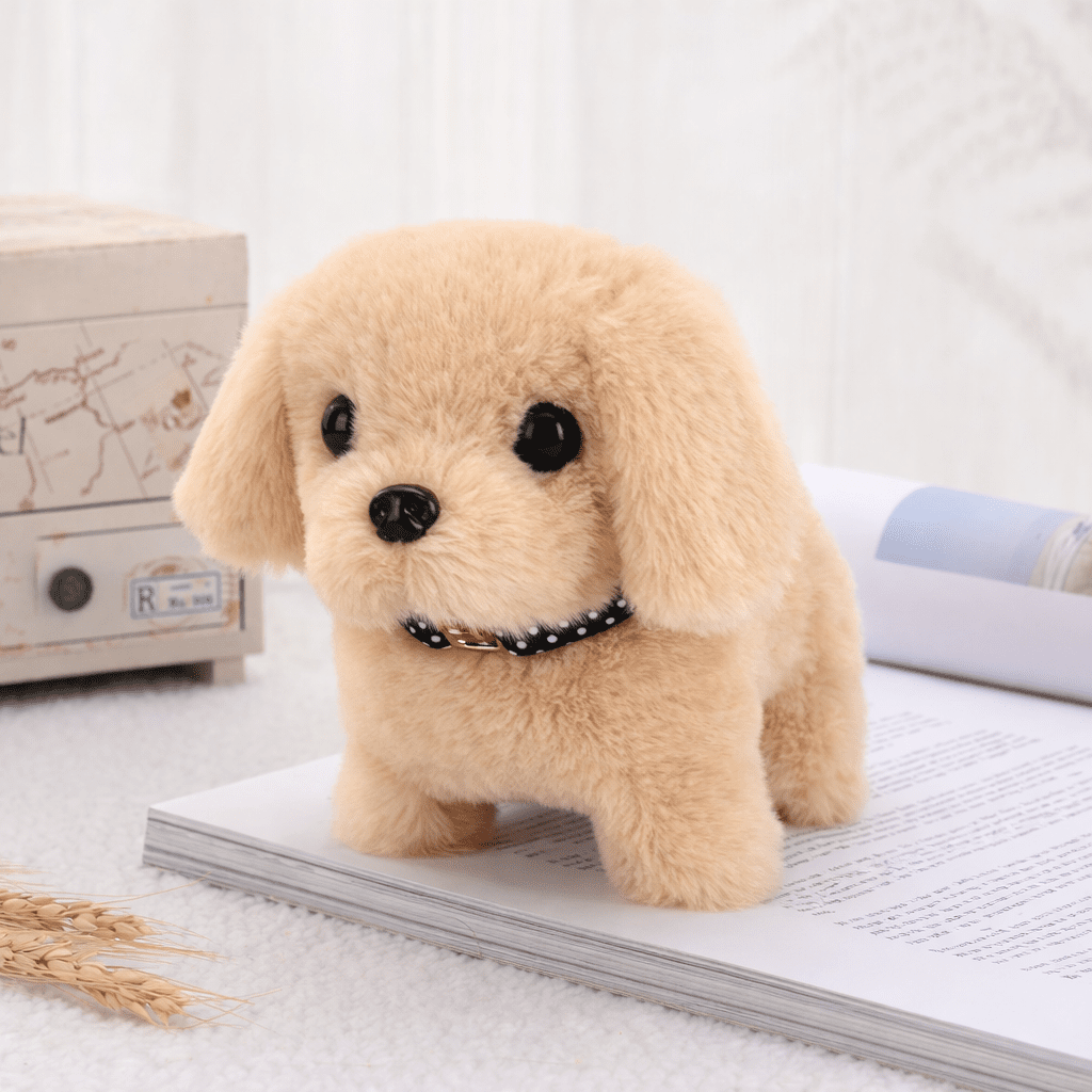 Interactive Plush Puppy Toy Walking Barking Electronic Dog for Kids
