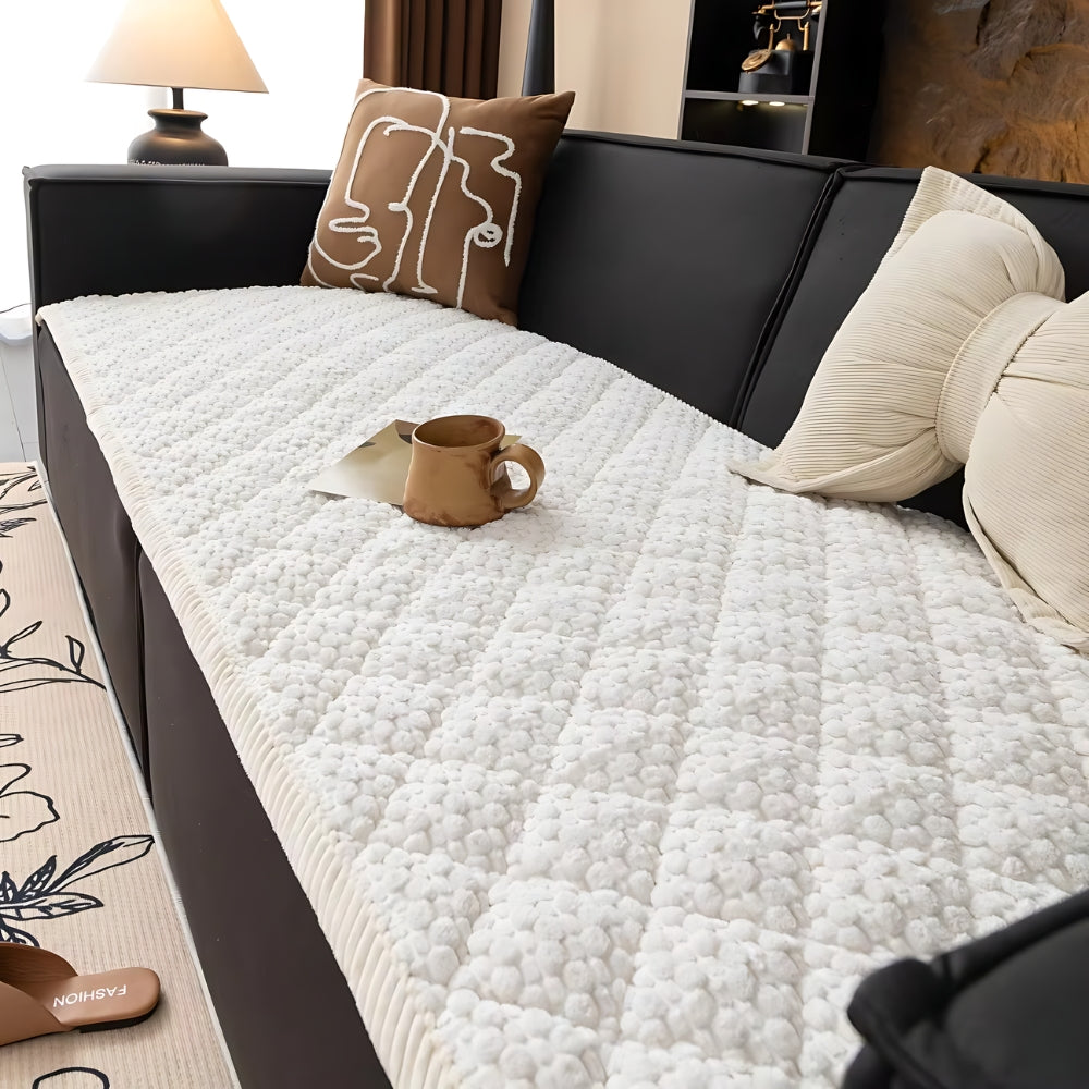 Knitted Non Slip Sofa Cover Washable Couch Protector