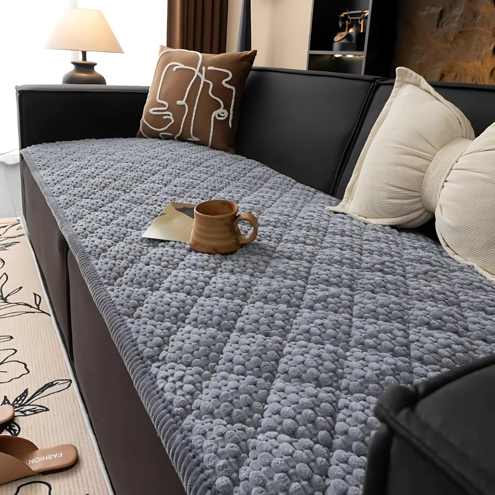 Knitted Non Slip Sofa Cover Washable Couch Protector