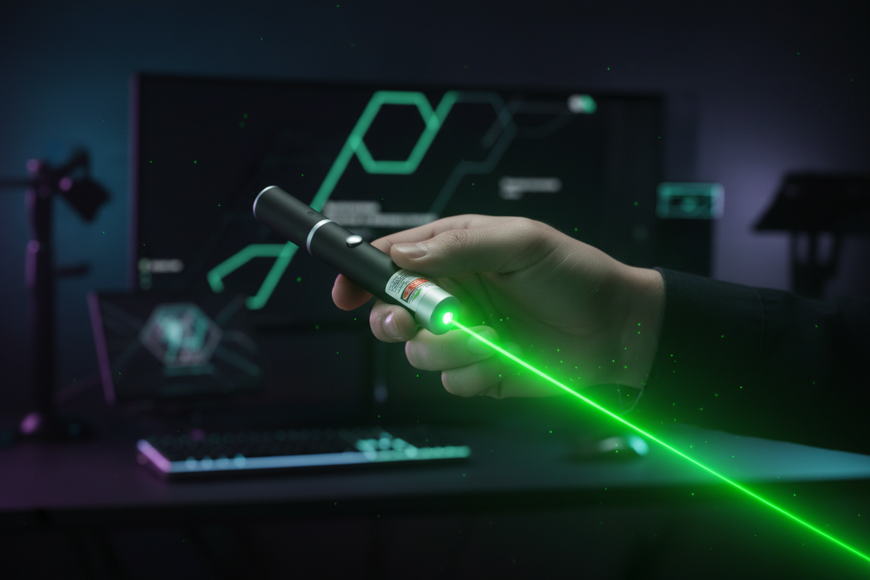 Multi Color Laser Pointer USB Rechargeable Adjustable Focus Beam