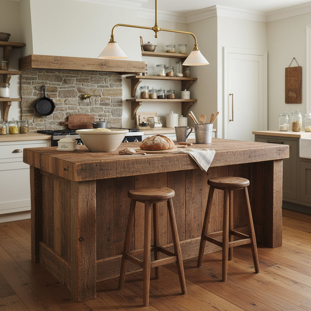 Brass Two-Head Pendant Light with Ceramic Shades | Kitchen Island Fixture