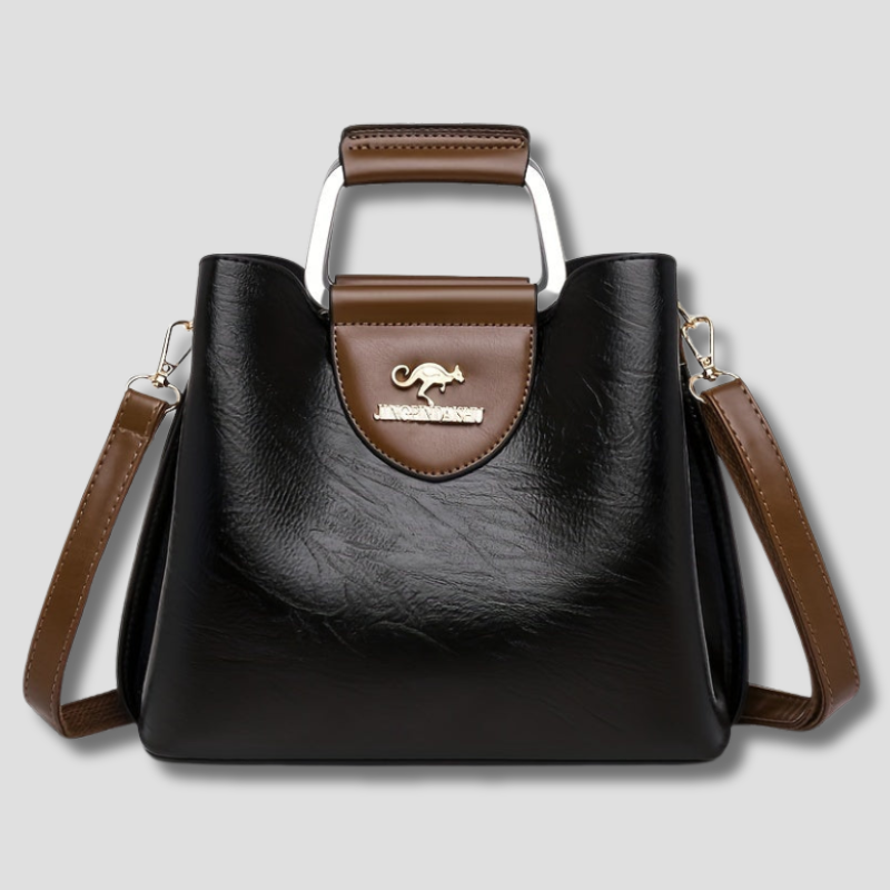 Bravura | Genuine Leather Handbag with Magnetic Flap, Adjustable Crossbody Bag for Women