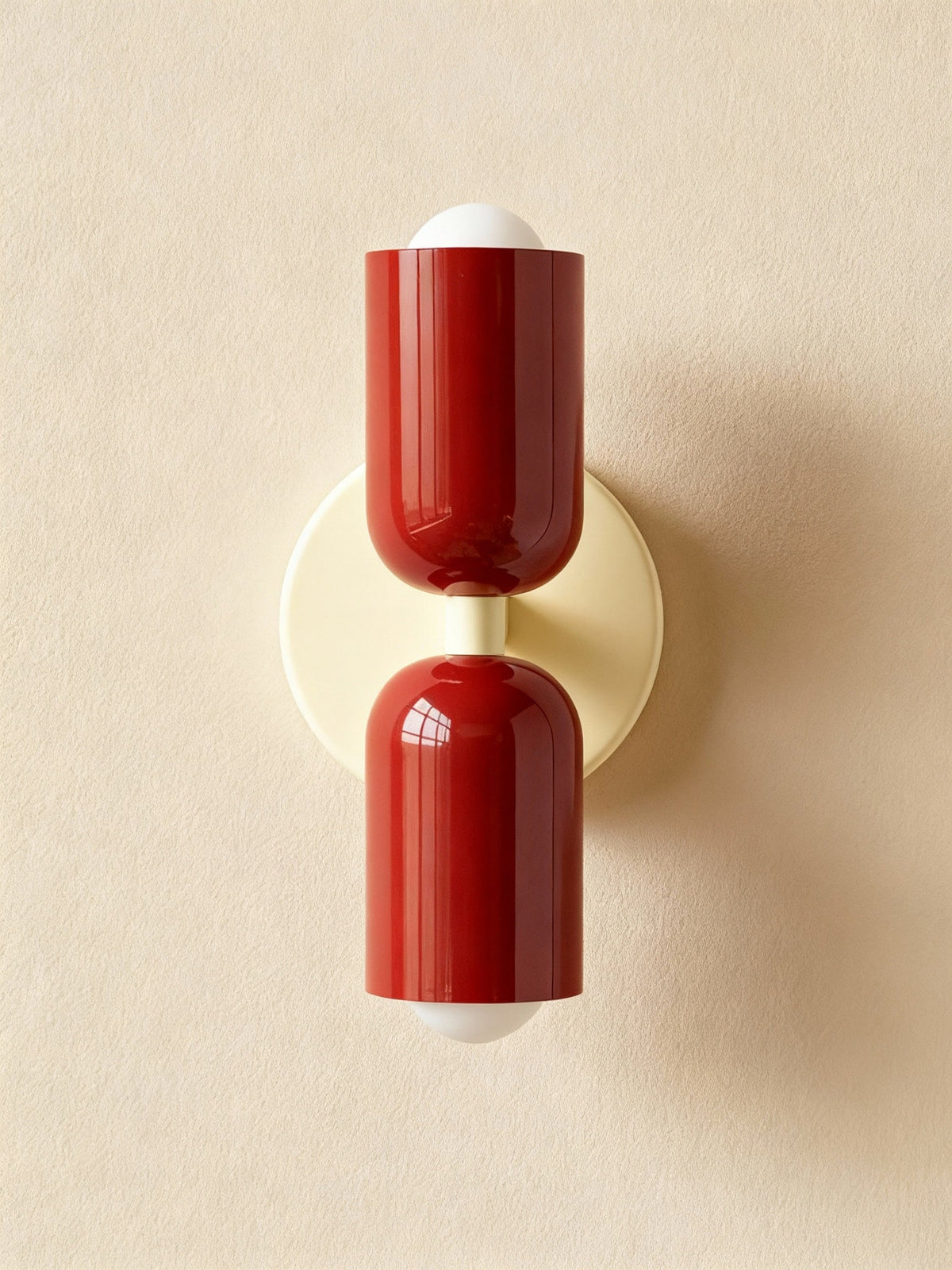 Colorful Modern Wall Sconce with Hand-Blown Glass Shade