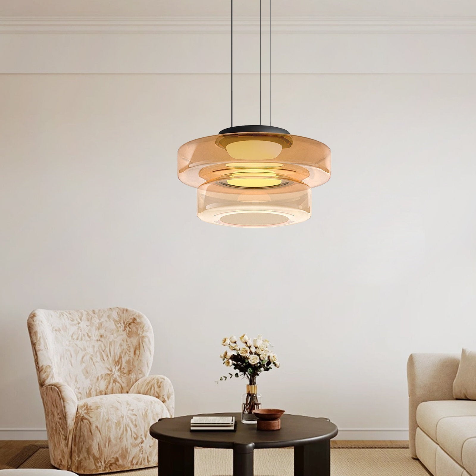 Bauhaus Glass Pendant Light Modern Hanging Ceiling Lamp Fixture