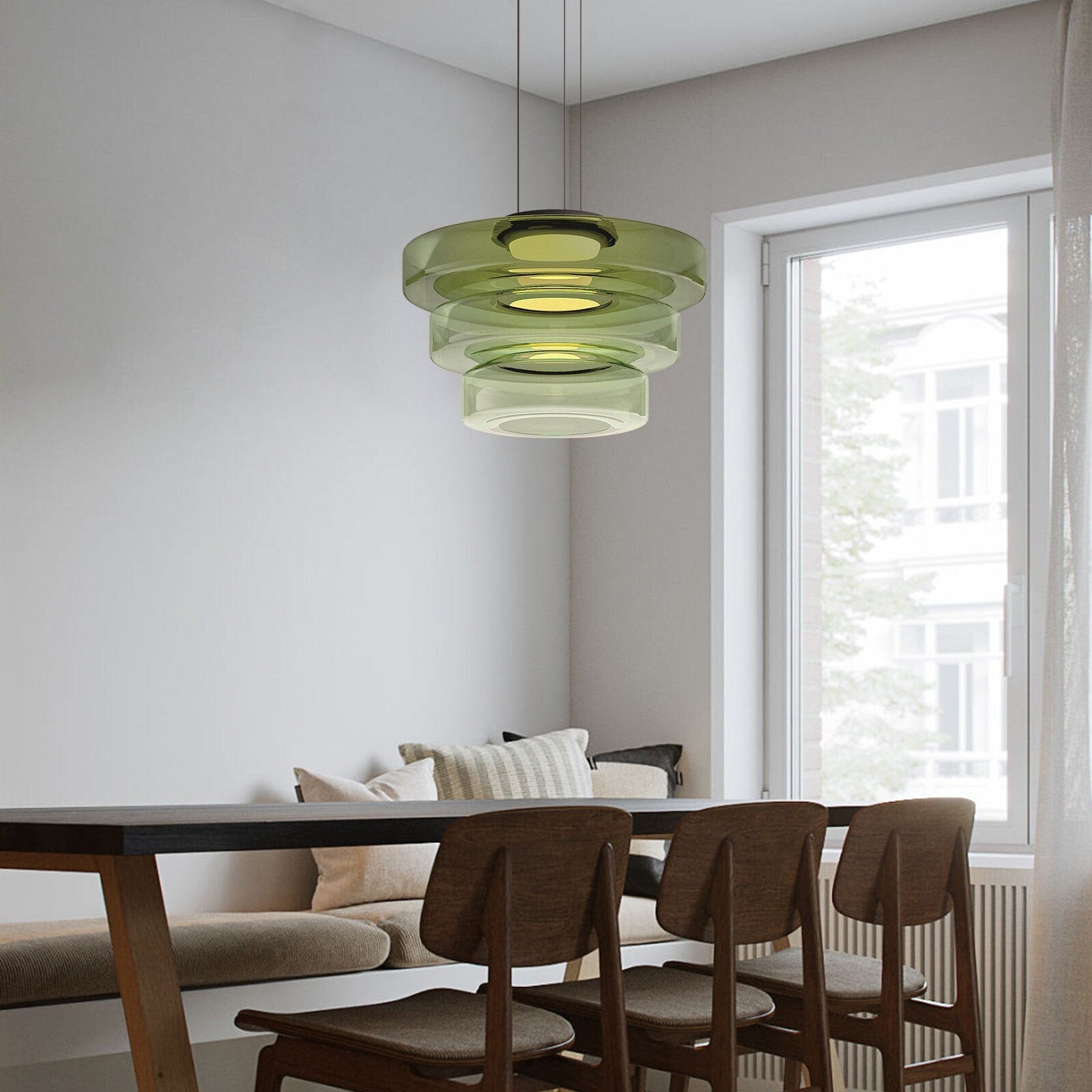 Bauhaus Glass Pendant Light Modern Hanging Ceiling Lamp Fixture