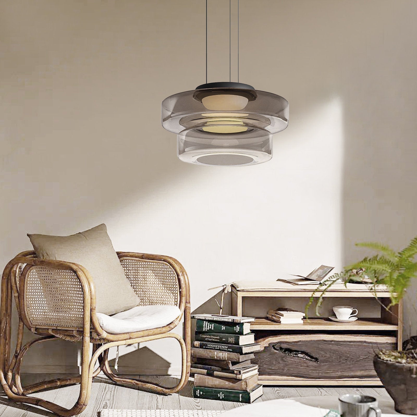 Bauhaus Glass Pendant Light Modern Hanging Ceiling Lamp Fixture