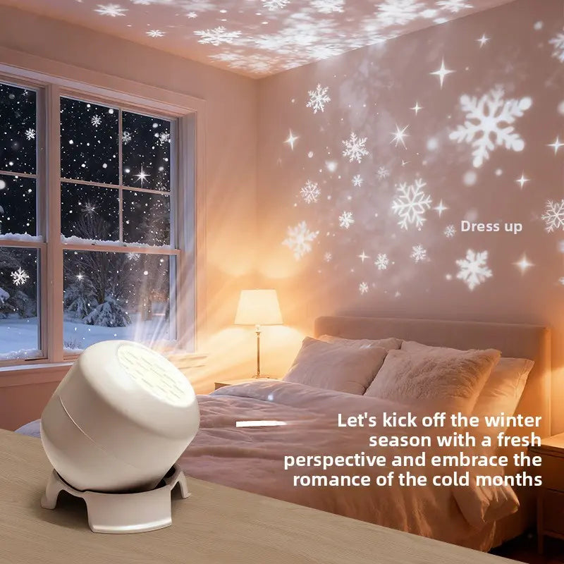 Fetched: Rotating LED Projection Lamp | USB Powered Night Light Driftly | Rotating LED Projection Night Light with Tilt Base | USB Powered Bedroom Decor