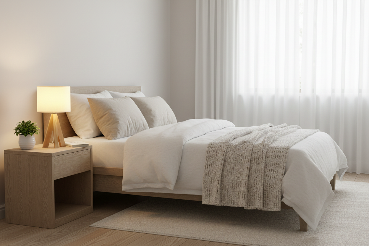 Modern Table Lamp Soft Ambient Light Decorative Bedside Lamp