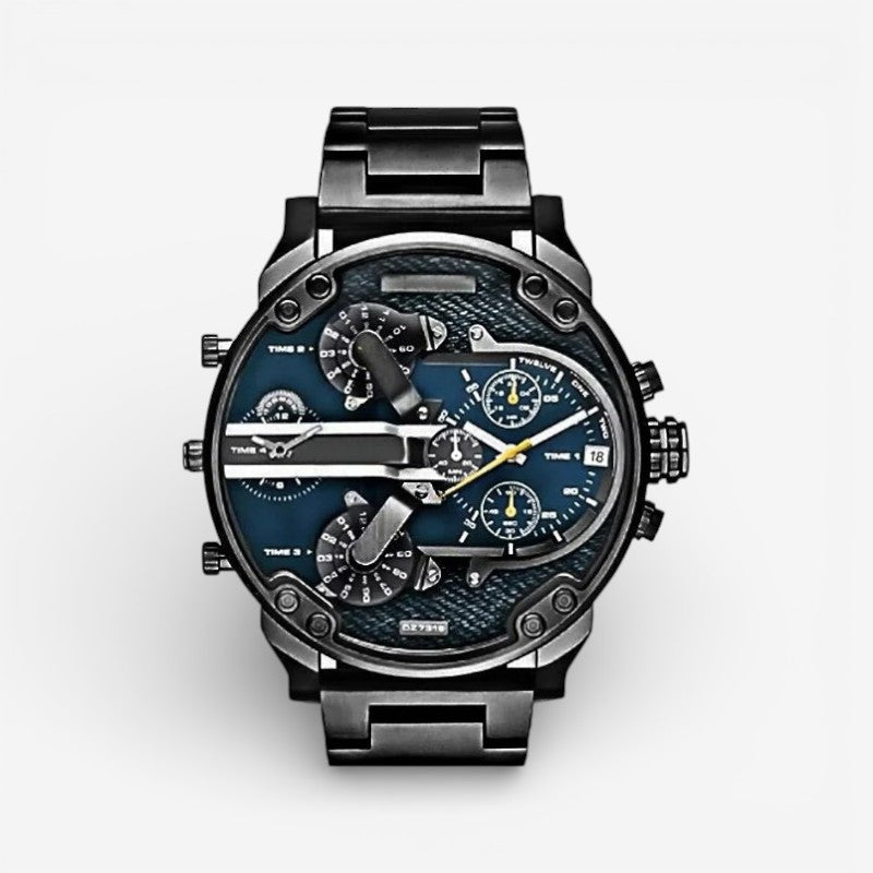 Men’s Chronograph Watch Date Display Adjustable Strap Splash Resistant