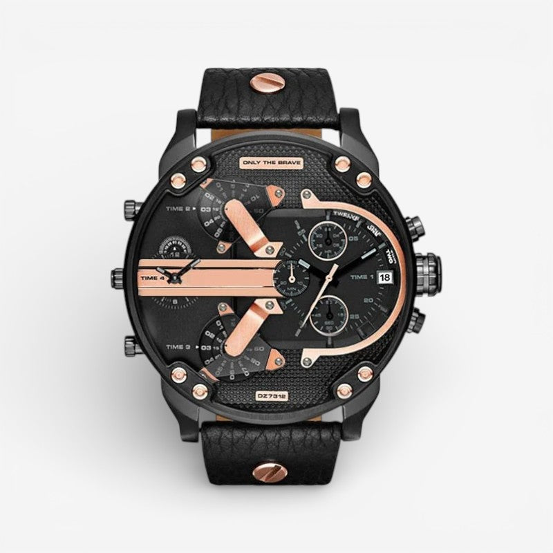 Men’s Chronograph Watch Date Display Adjustable Strap Splash Resistant
