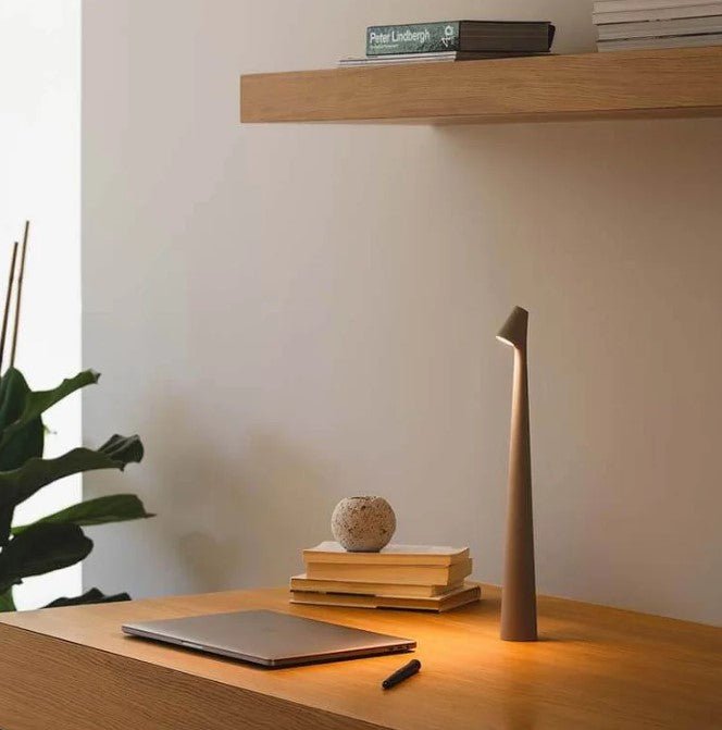 Rechargeable LED Table Lamp Portable Dimmable Aluminum Desk Lamp