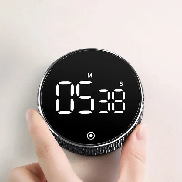Tempo | Magnetic Base Productivity Timer with Push Button | Compact Timer for Work Focus