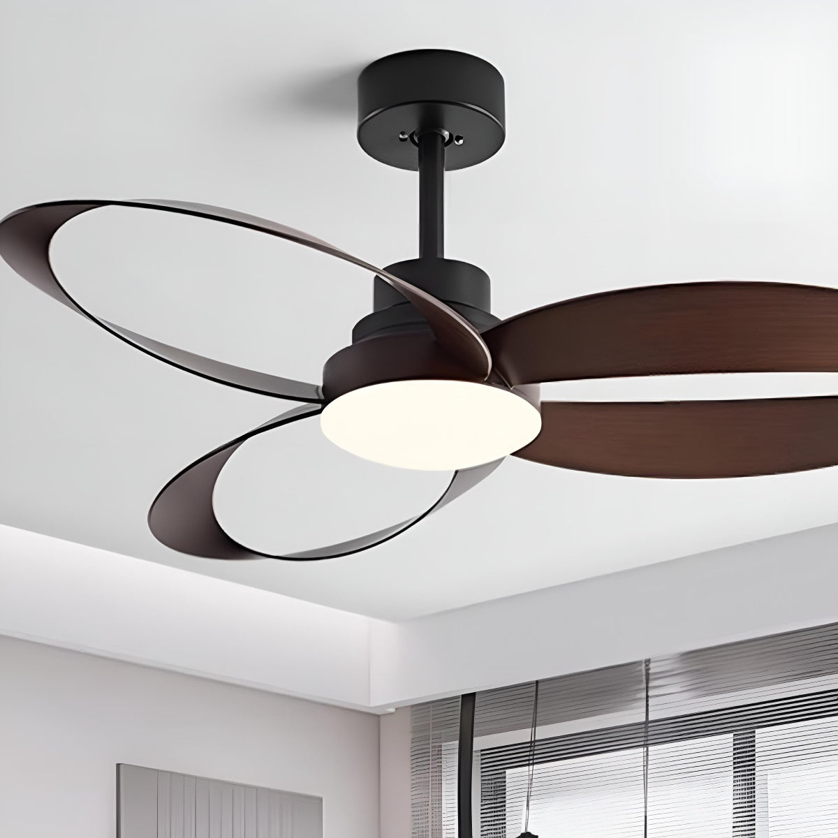 Modern Ceiling Fan Light 6-Speed DC LED 3CCT Remote