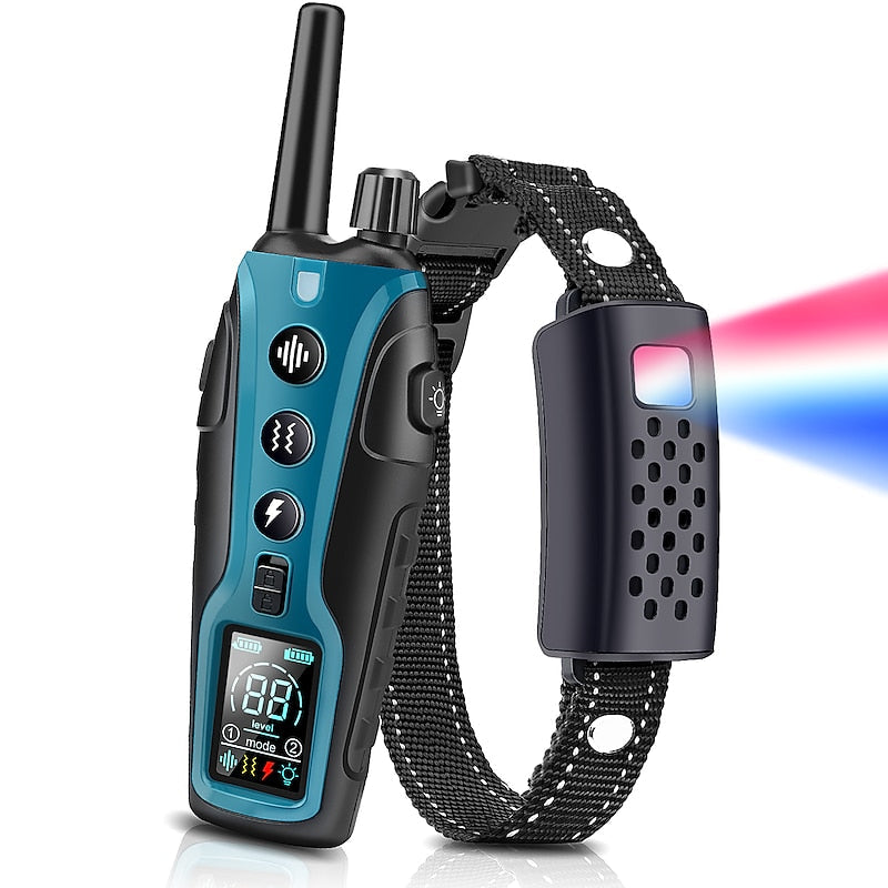 Remote Dog Training Collar 2000m Range Waterproof Shock Vibration Beep