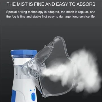 Nebora | Portable Mesh Nebulizer with Adult and Child Masks | USB Rechargeable Handheld