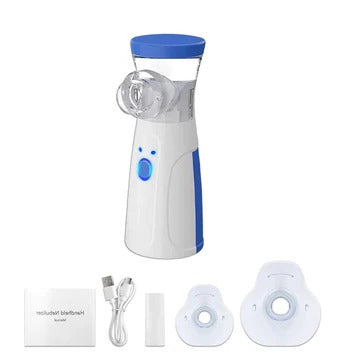 Nebora | Portable Mesh Nebulizer with Adult and Child Masks | USB Rechargeable Handheld